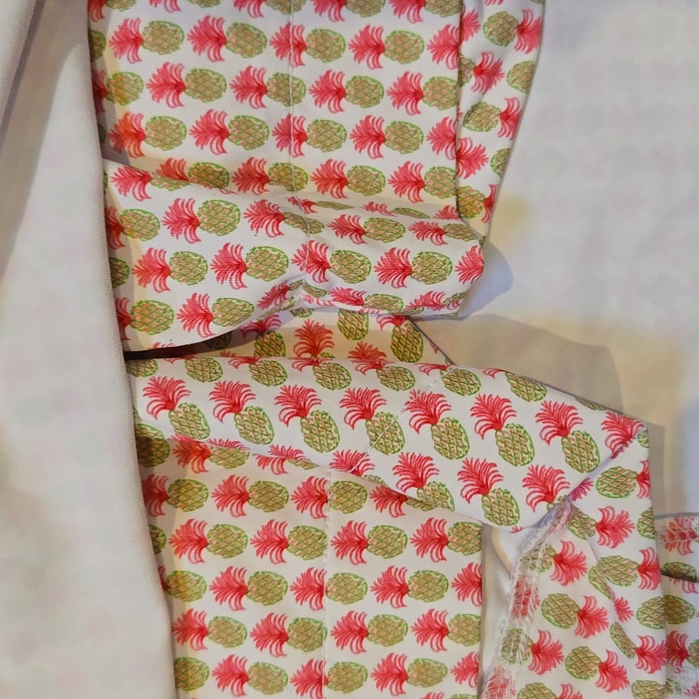 Fairway & Greene Pink/Green Pineapple Leisure/Active/Golf Skort - Picture 4 of 10